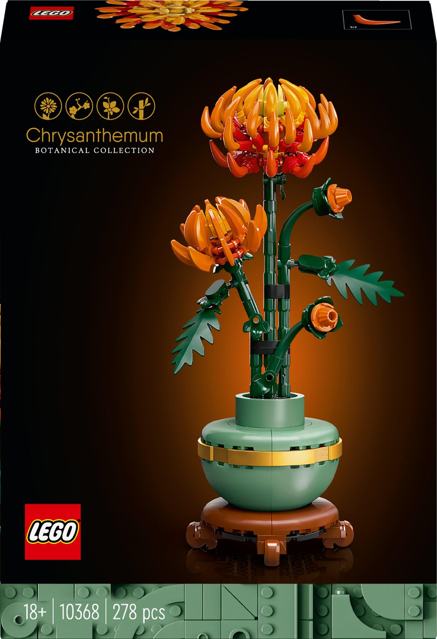 Konstruktorius LEGO® Icons Chrizantema 10368