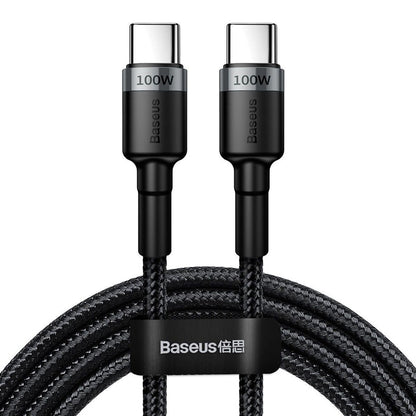 Kabel BASEUS USB Typ C M, USB Typ C M, 2m, czarny