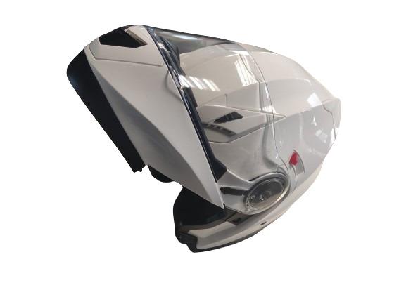 Motociklininko šalmas YM-925, XL (61-62 cm), balta