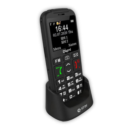 Telefon komórkowy Estar Digni Talk Senior, czarny, 32MB
