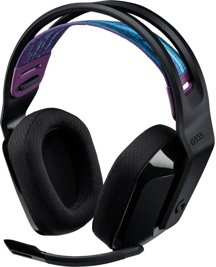 Belaidės žaidimų ausinės Logitech G535 Lightspeed, juodos