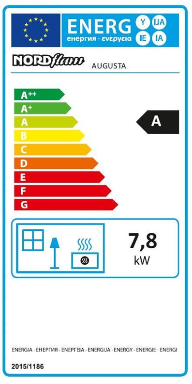 Ketinė krosnelė NORDFLAM  AUGUSTA, 7.8 kW