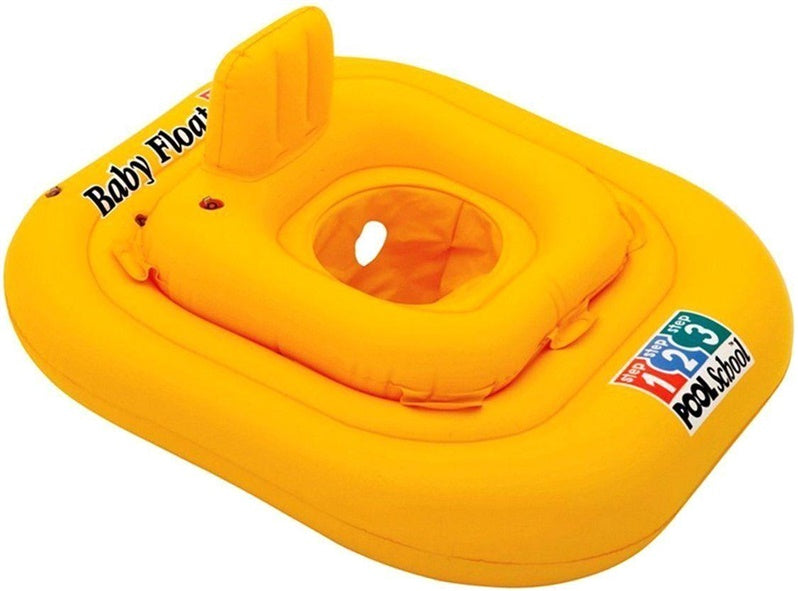 Nadmuchiwany ponton Intex Baby, żółty, 79 cm x 79 cm