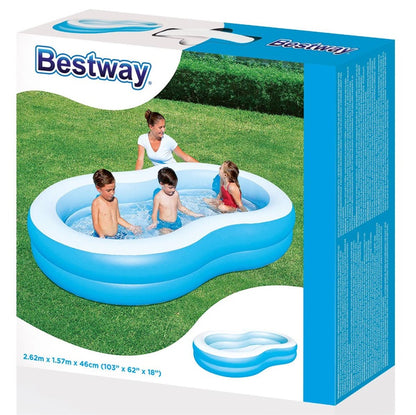Basen dmuchany Bestway 54117, niebiesko-biały, 544 l