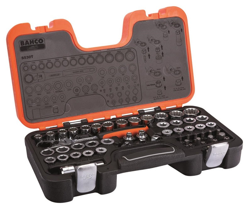 Galvučių komplektas Bahco S530T, 53 vnt