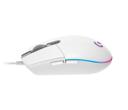 Laidinė žaidimų pelė Logitech G102 Lightsync, balta