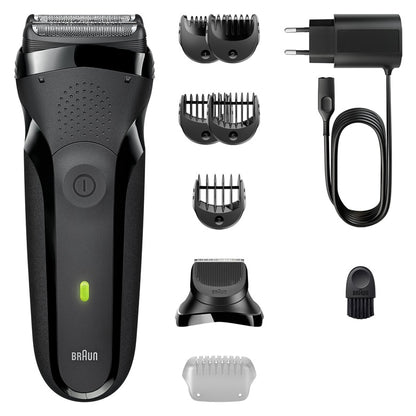 Barzdaskutė Braun Series 3+ 3000BT, juoda