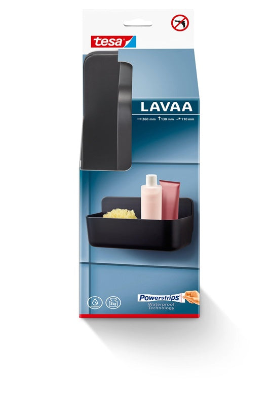 PÓŁKA PRYSZNICOWA TESA LAVAA 40516 M CZARNA