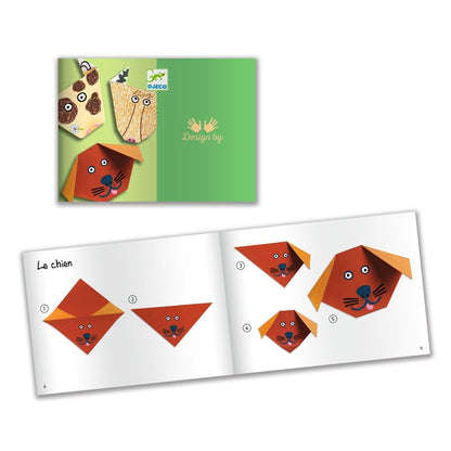 Zestaw do robienia papierowych figurek Djeco origami animals