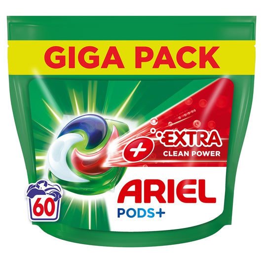 KAPSULĖS SKALBIM ARIEL EXTRA CLEAN 60VNT