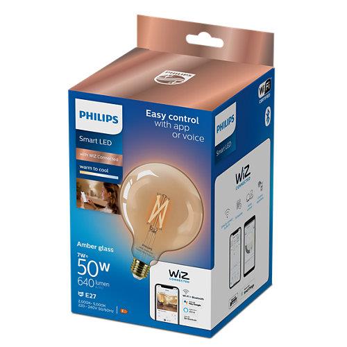 LEMPUTĖ LED WIFI G125 E27 7W 640LM TW AMB