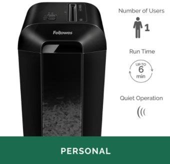 Popieriaus smulkintuvas Fellowes LX65, 222 mm
