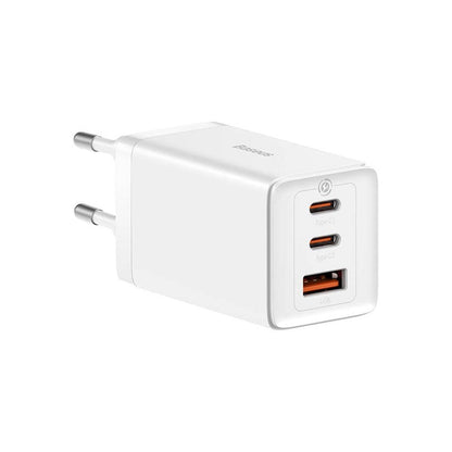 Įkroviklis Baseus GaN5 Pro, 2 x USB Type C /USB-A, balta
