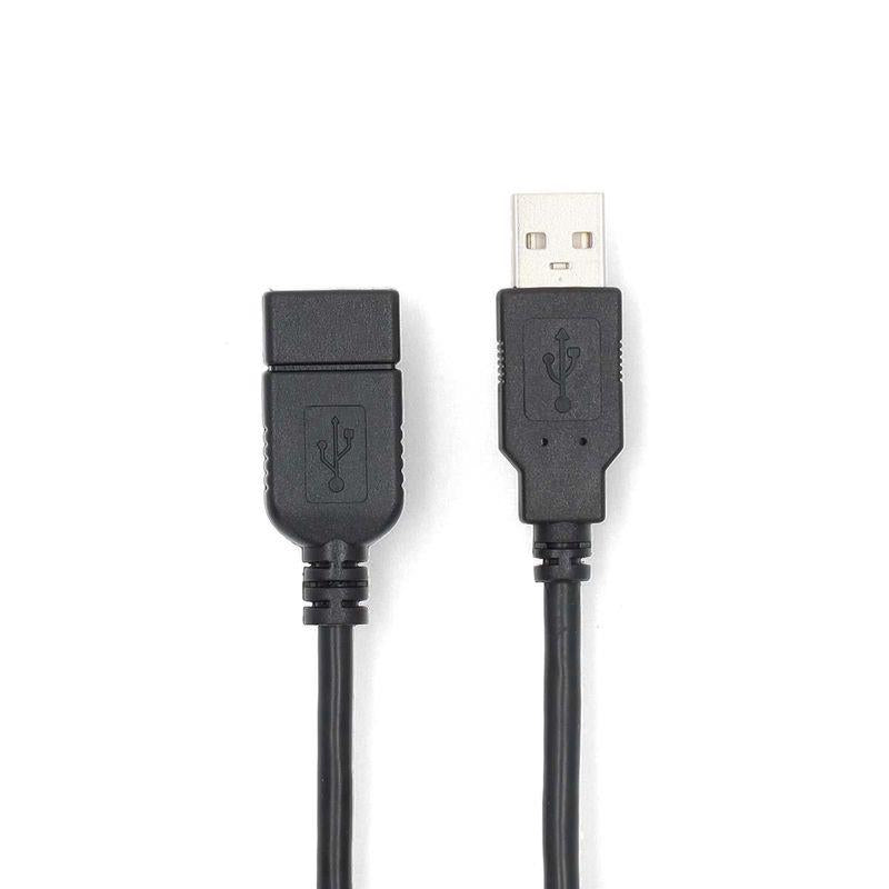 Kabel Emos USB 2.0 A M - USB 2.0 A F 3m czarny