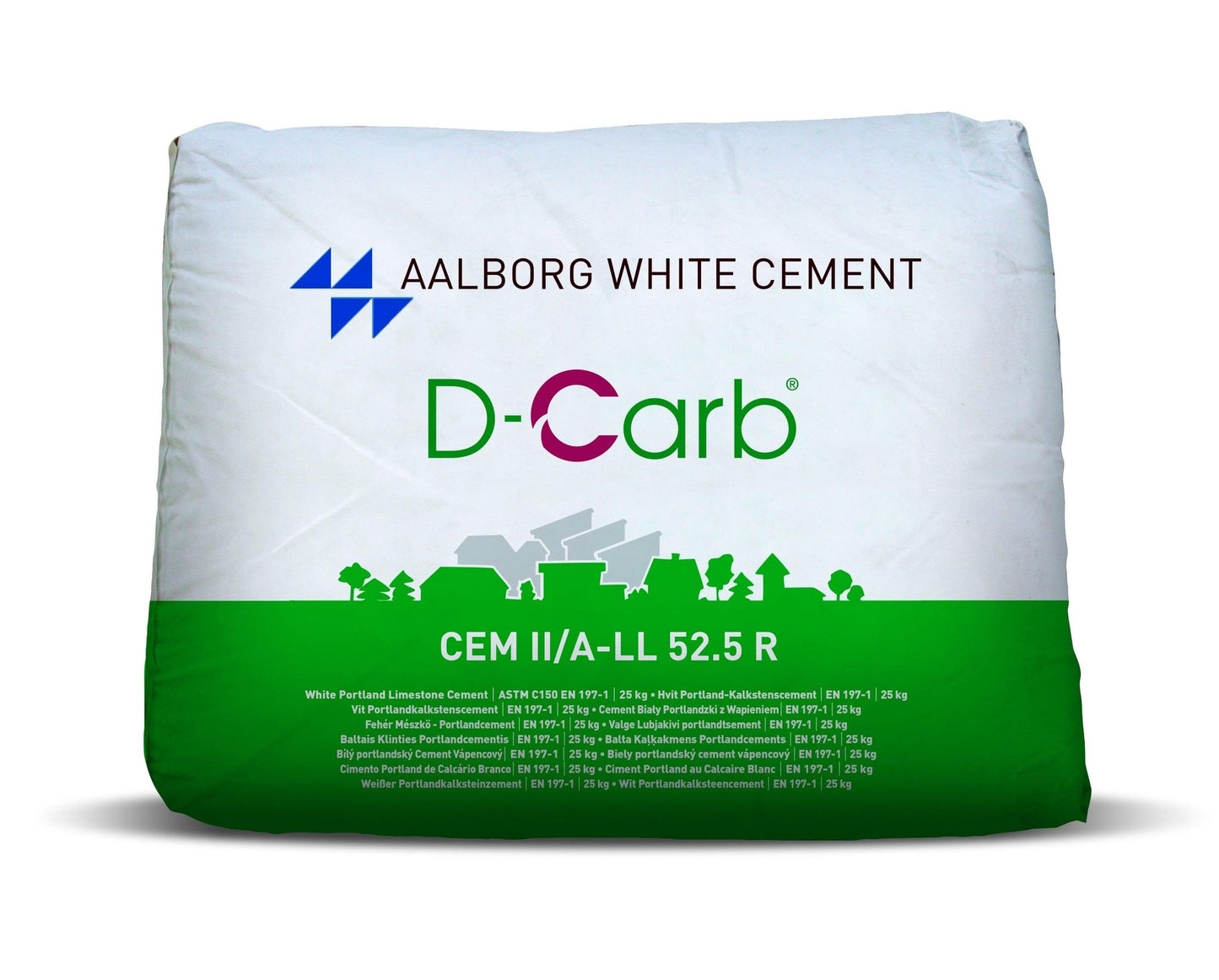 Baltas cementas D-CARB 52.5R 25KG (1.5T)