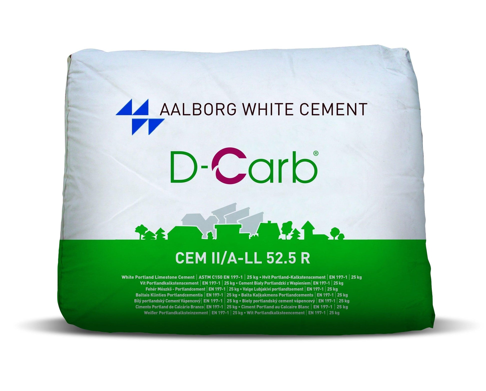 Baltas cementas D-CARB 52.5R 25KG (1.5T)