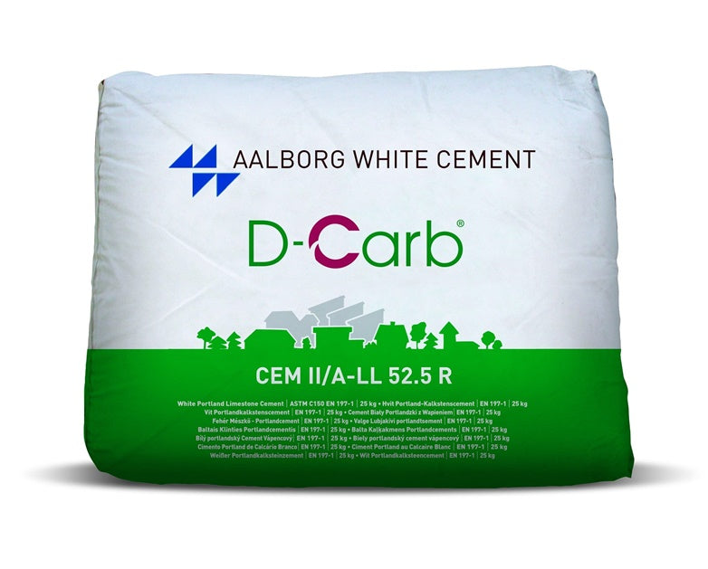 Biały cement D-CARB 52.5R 25KG (1.5T)