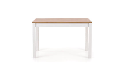 Virtuvinis stalas, rudas/baltas, 120 cm x 68 cm x 76 cm