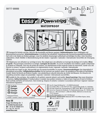Wieszak na ubrania Tesa tesa 59777, stal nierdzewna