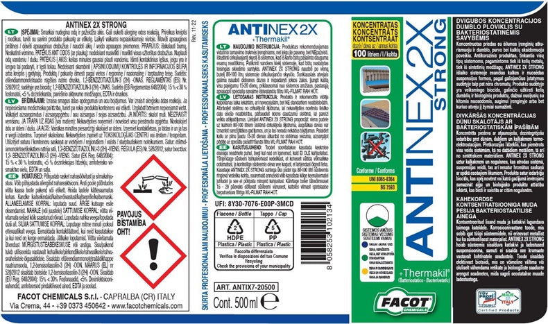 Valiklis šildymo ir vėdinimo sistemoms 500 ml, ANTINEX