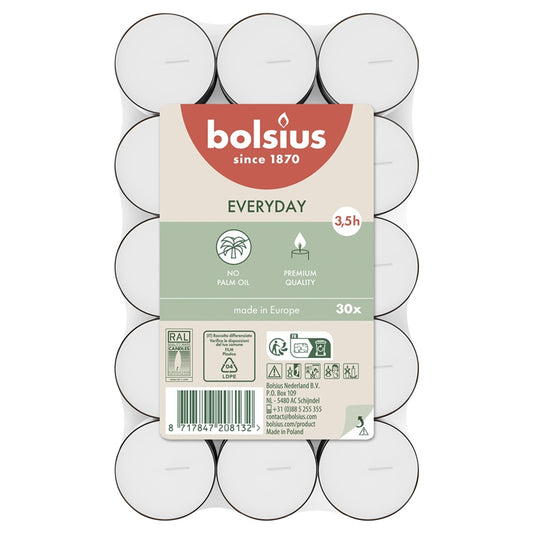 Žvakės Bolsius, 3.5 h, 30 vnt.