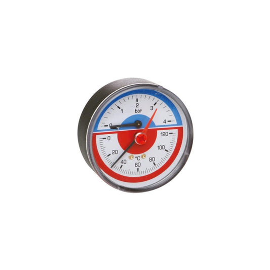 Termomanometr ICMA 1/2", 6 BAR, 0 - 120°C