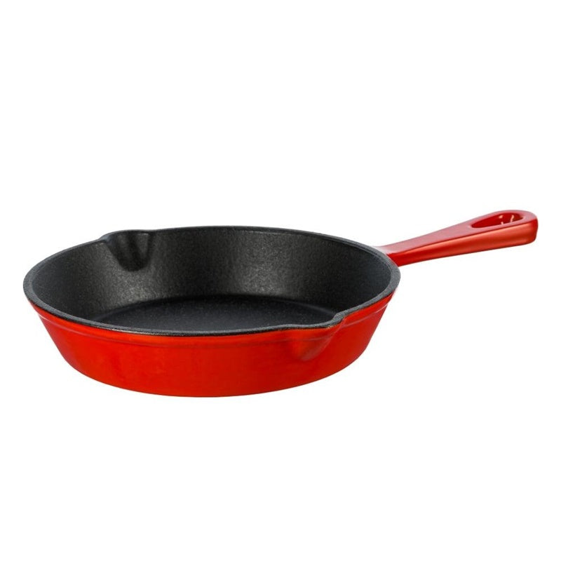 Patelnia żeliwna GRAND FEU FRYP15R, Ø15,5 cm, czerwona