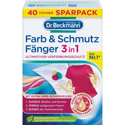 Chusteczki do prania Dr. Beckmann 3w1 40szt