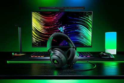 Przewodowy zestaw słuchawkowy dla graczy Razer Kraken V4 X, czarny