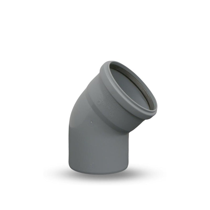 Kolano kanalizacyjne wewnętrzne, Ø 110 mm, 45°