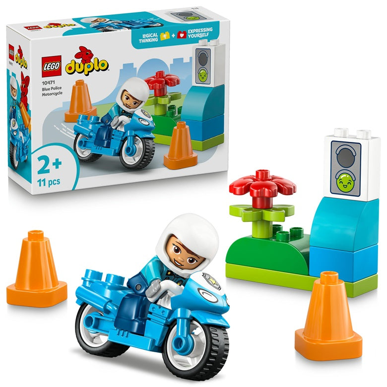 Konstruktorius LEGO® DUPLO® policijos motociklas 10471,11vnt