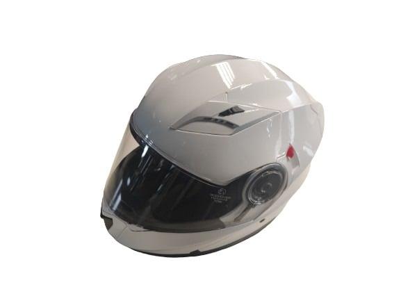 Motociklininko šalmas YM-925, M (57-58 cm), balta