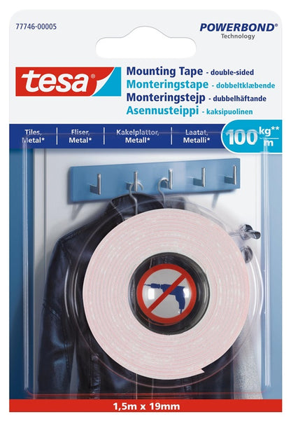 Dwustronna taśma samoprzylepna Tesa tesa, biała