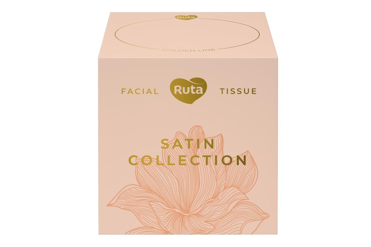 Kosmetinės servetėlės Rūta Satin Collection, 2 sl., 80 vnt.