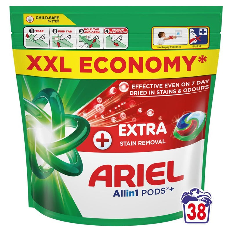 KAPSULĖS SKALB ARIEL EXTRA CLEAN 38VNT