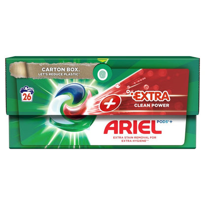 Skalbimo kapsulės ARIEL EXTRA CLEAN POWER, 26 vnt.