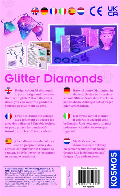 Kristalų auginimo rinkinys Kosmos Glitter Diamonds 1KS616946