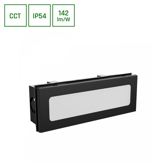 Wbudowana lampa zewnętrzna LED 6W CCT 850lm IP54 czarna
