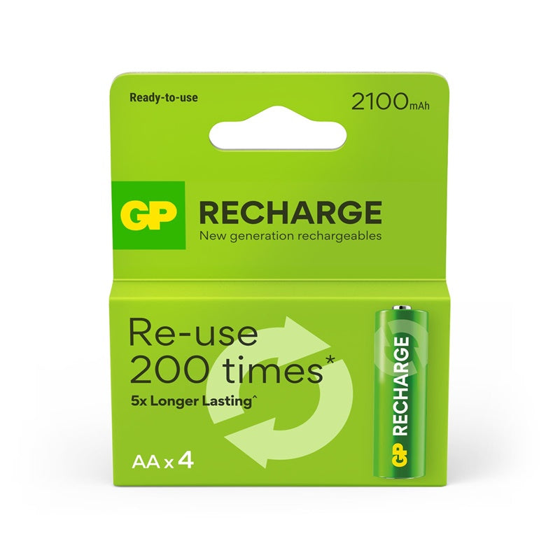 Akumulatorki GP RECHARGE AA, 2100mAh, 4 szt.