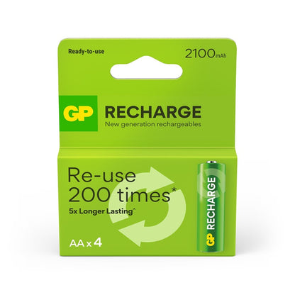 Akumulatorki GP RECHARGE AA, 2100mAh, 4 szt.
