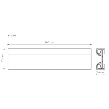 Szyna do systemu szynowego DPM X-Line STS002W