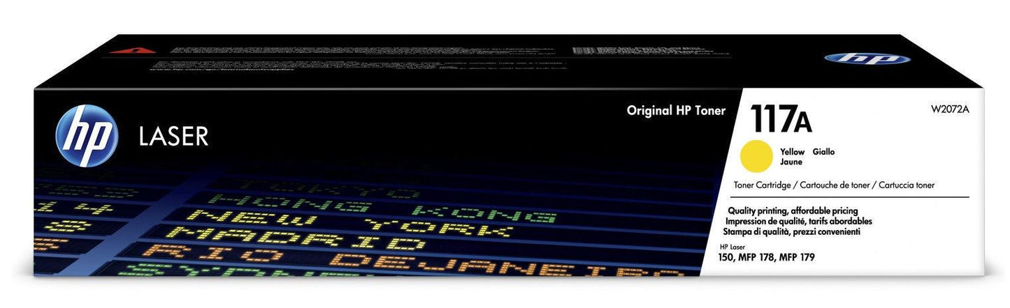 Tonerių kasetė HP Laser W2072A, geltona