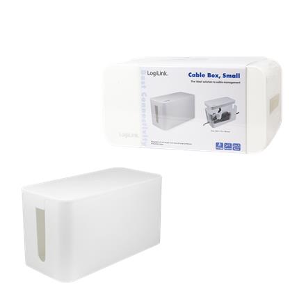 Pojemnik na kable Logilink Cable Box, 407 x 133.5 mm, biały