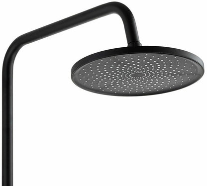 Zestaw prysznicowy z baterią Invena Rikia, czarny