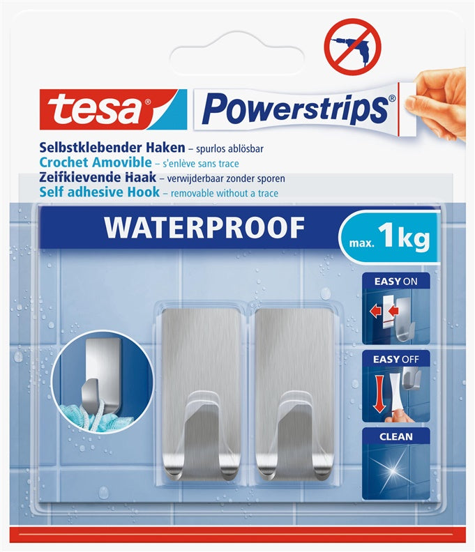Wieszak na ubrania Tesa tesa 59777, stal nierdzewna