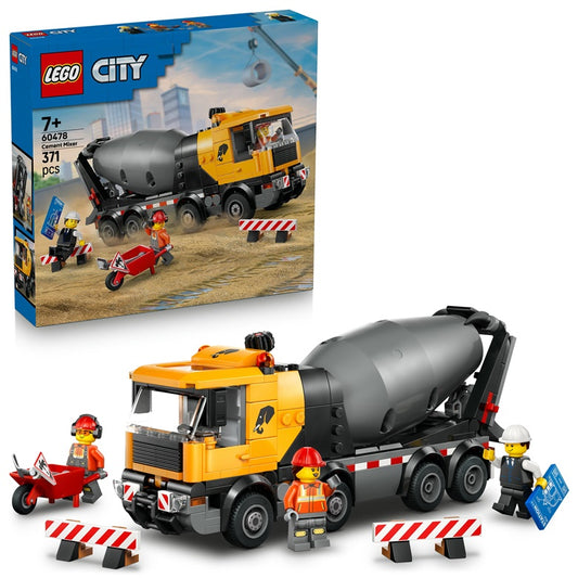 Klocki LEGO® City Betoniarka 60478, 371 elementów.