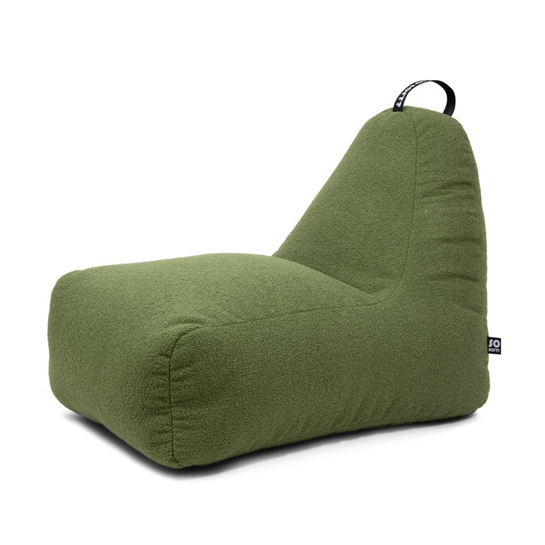 Sėdmaišis SoSoft Chill XL Teddy, alyvuogių žalia