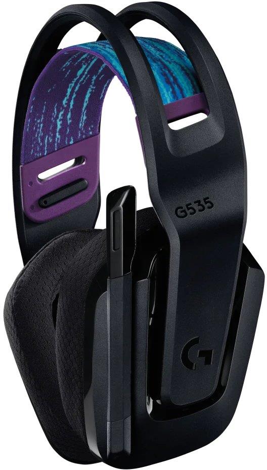Belaidės žaidimų ausinės Logitech G535 Lightspeed, juodos