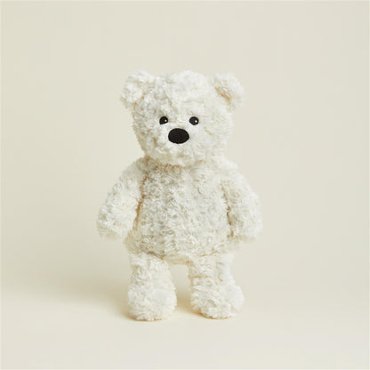 Pluszowa zabawka Warmies - Curly Bear, biała, 33 cm