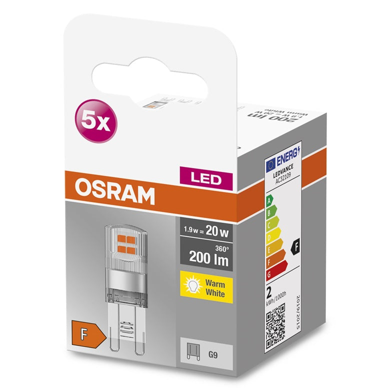 ŻARÓWKA LED G9 1.9W 870 200LM 5SZT